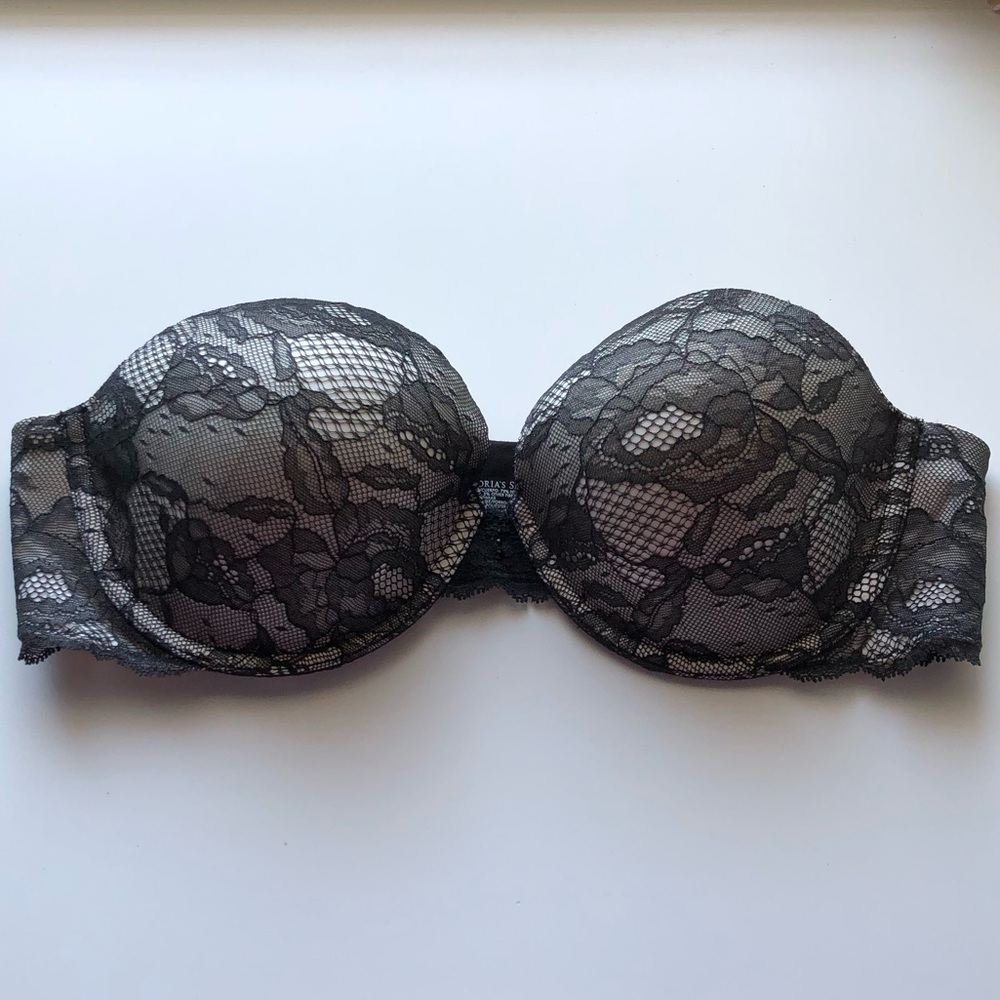 EUC Victoria's Secret Biofit Multi-way Lace Bra 36C No Straps